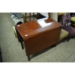 STAINED WOOD DROP LEAF TABLE, WIDTH APPROX 88CM