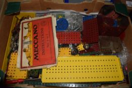 QTY OF VINTAGE MECCANO, INSTRUCTIONS NO 427 ETC