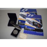 BOX CONTAINING SILVERSTONE EPHEMERA AND BRITISH GRAND PRIX CATALOGUE FOR JULY 1995 AND OFFICIAL