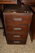 SMALL FOUR-DRAWER BEDSIDE CHEST, WIDTH APPROX 38CM