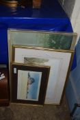 THREE PICTURES, PRINTS BY GORDON RUSHMER SIGNED TO MOUNT