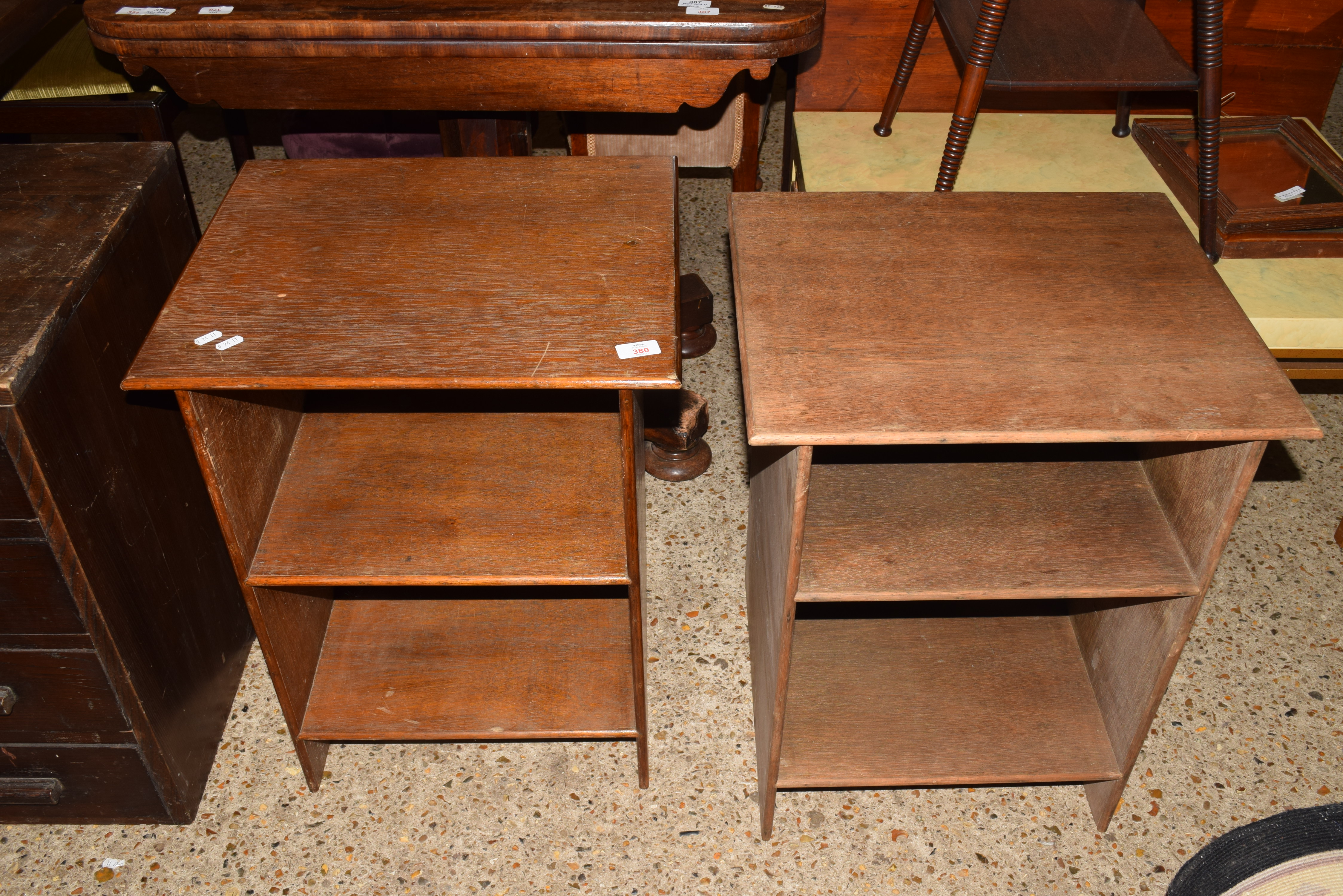 PAIR OF BEDSIDE CABINETS, EACH APPROX 49CM WIDTH