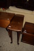 OVAL DROP LEAF TABLE, WIDTH APPROX 84CM