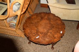 SMALL PIE-CRUST COFFEE TABLE, APPROX 72CM DIAM