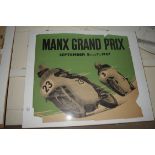 POSTER FOR THE MANX GRAND PRIX 1967