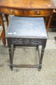 OAK JOINTED SQUARE TABLE, APPROX 45CM