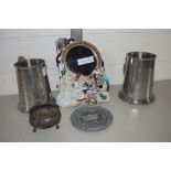 PEWTER MUGS ETC