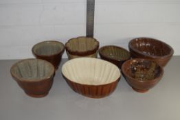 QTY OF CERAMIC JELLY MOULDS