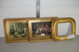 PRINTS IN GILT FRAMES