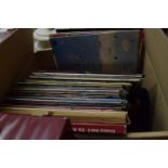 BOX CONTAINING 33RPM RECORDS, MOSTLY EASY LISTENING, ANDY WILLIAMS, HARRY SECOMBE ETC