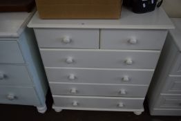 PAINTED CHEST OF DRAWERS, WIDTH APPROX 82CM