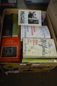 BOX CONTAINING MIXED BOOKS INCLUDING OXFORD COMPANION TO MUSIC