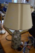 FLORAL DECORATED TABLE LAMP BASE