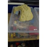 BOX CONTAINING QTY OF WOODEN TOYS