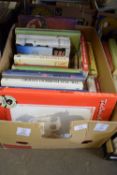 BOX OF MIXED REFERENCE BOOKS, COOKERY ETC