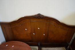 MAHOGANY EFFECT DOUBLE HEADBOARD, WIDTH APPROX 142CM