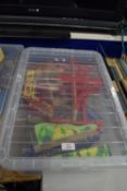 BOX CONTAINING QTY OF WOODEN TOYS