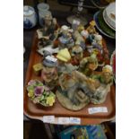 TRAY OF MIXED ORNAMENTAL FIGURES