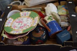 BOX CONTAINING MIXED HOUSEHOLD CERAMICS ETC