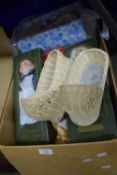 BOX CONTAINING COLLECTORS DOLLS ETC