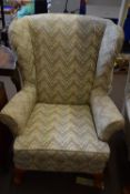 PAIR OF EASY CHAIRS, WIDTH APPROX 76CM