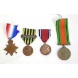 Quantity of four medals to include 1914-15 Star impressed to C.1772.A. Taylor. L.SMN. Royal Naval
