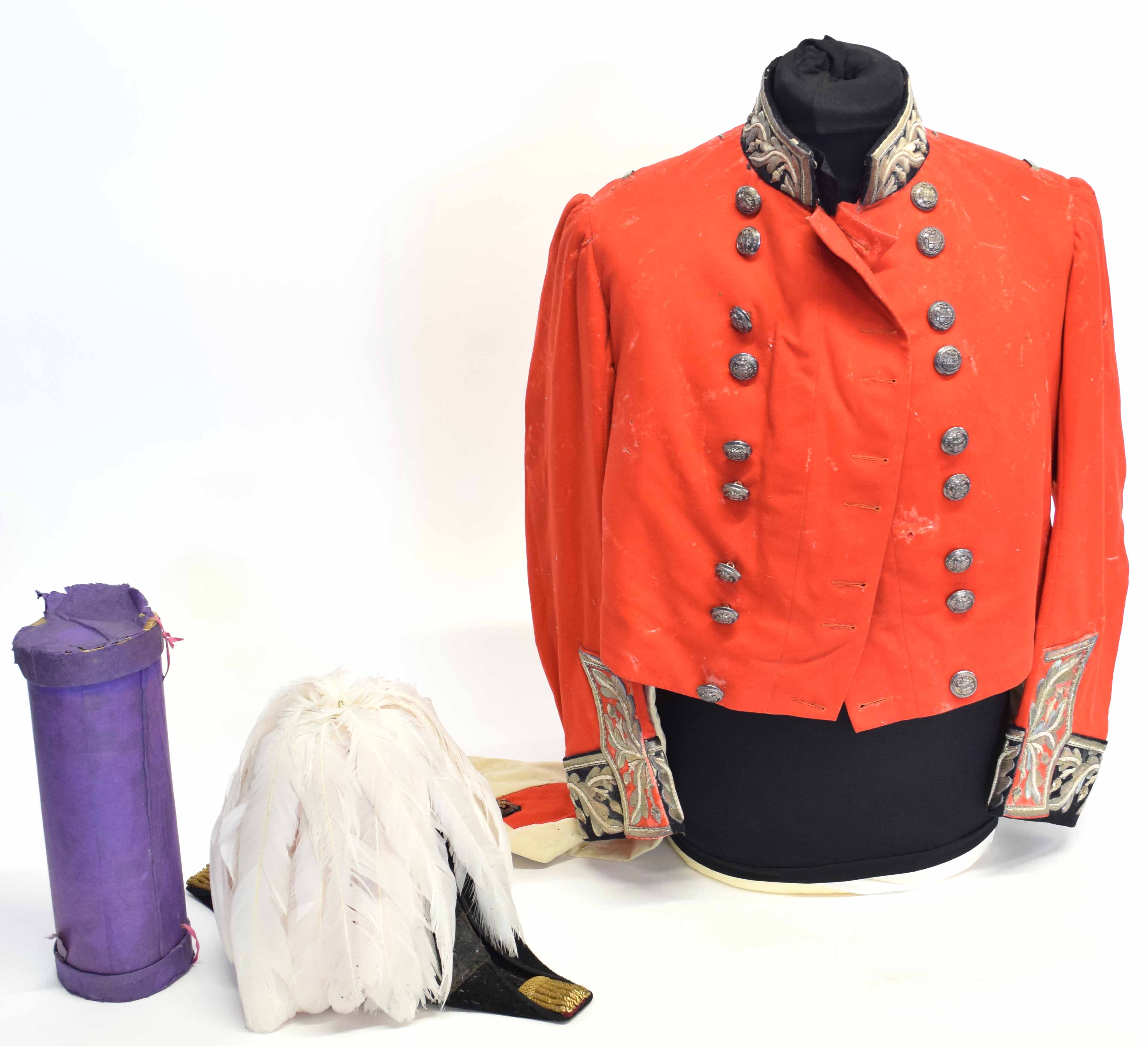 Victorian uniform (dated 1837-40) of a Lord Lieutenant of the City of London scarlet coatee (lacking