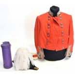 Victorian uniform (dated 1837-40) of a Lord Lieutenant of the City of London scarlet coatee (lacking