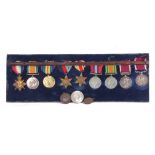 Group: Queen Victoria Army long service and good conduct medal, with swivelling scroll suspension to