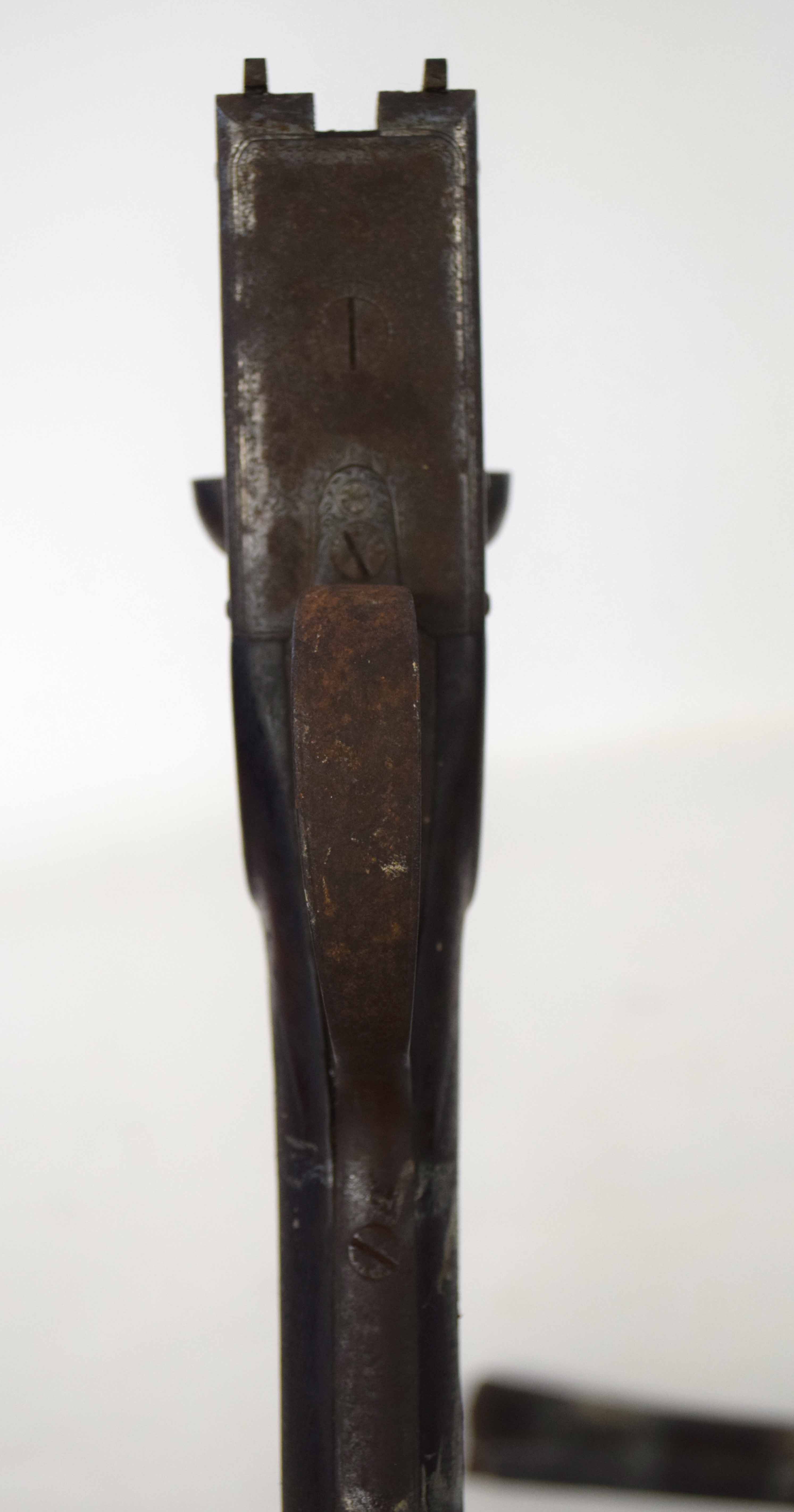 Stock and hand grip of a 20-bore side by side shotgun, made by "William Evans" (a/f) - Image 5 of 5