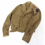 1949 pattern battle dress blouse, 1955 dated, to a Lieutenant in the Kings Own Scottish Borderers,