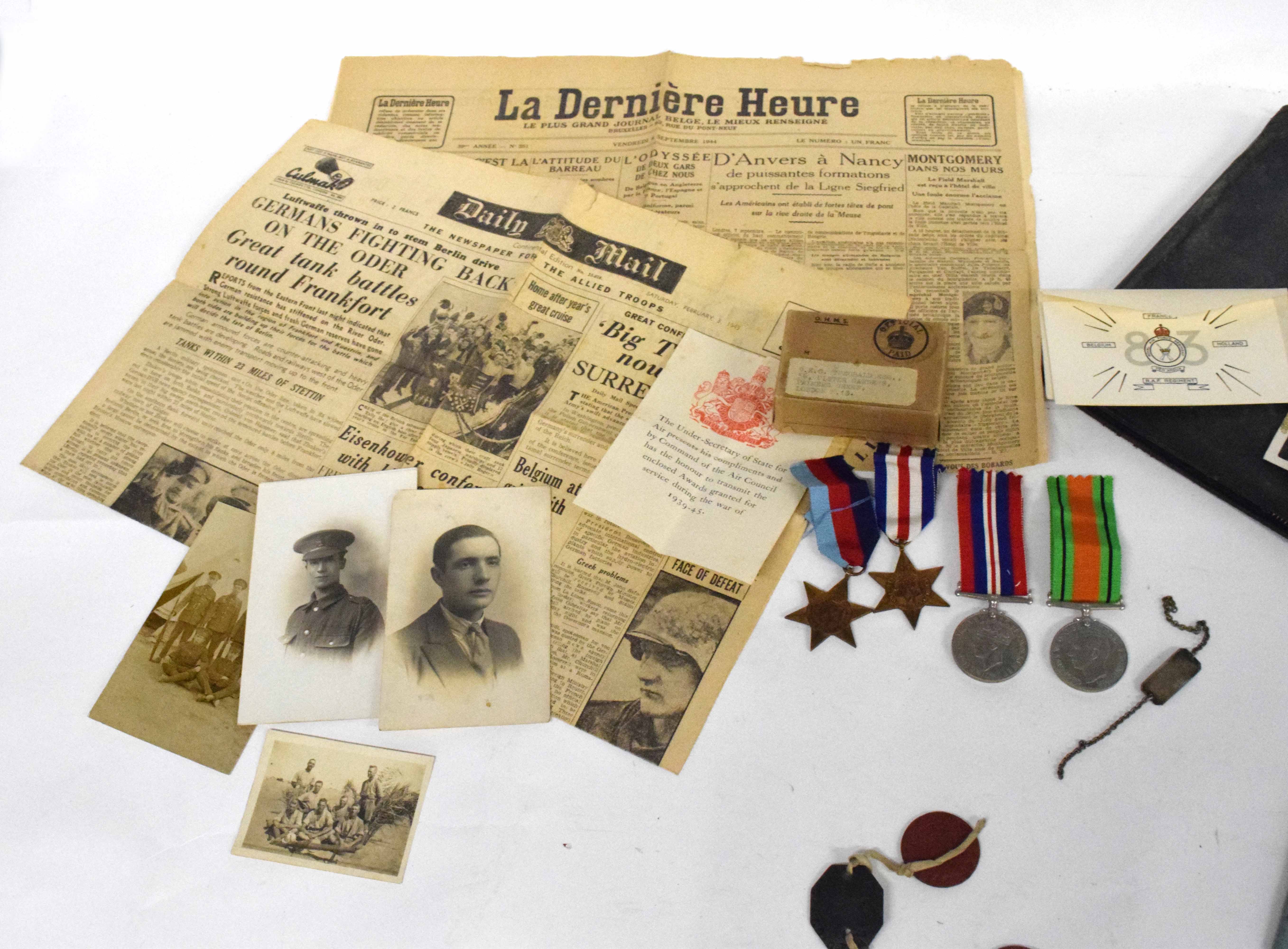 Great War/WWII family group of medals comprising WWK casualty trio to 451232 Rifleman Frederick, - Image 6 of 8