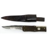 An unusual Nineteenth Century British folding Bowie Knife, the blade stamped "WOOD, LORD ST" with