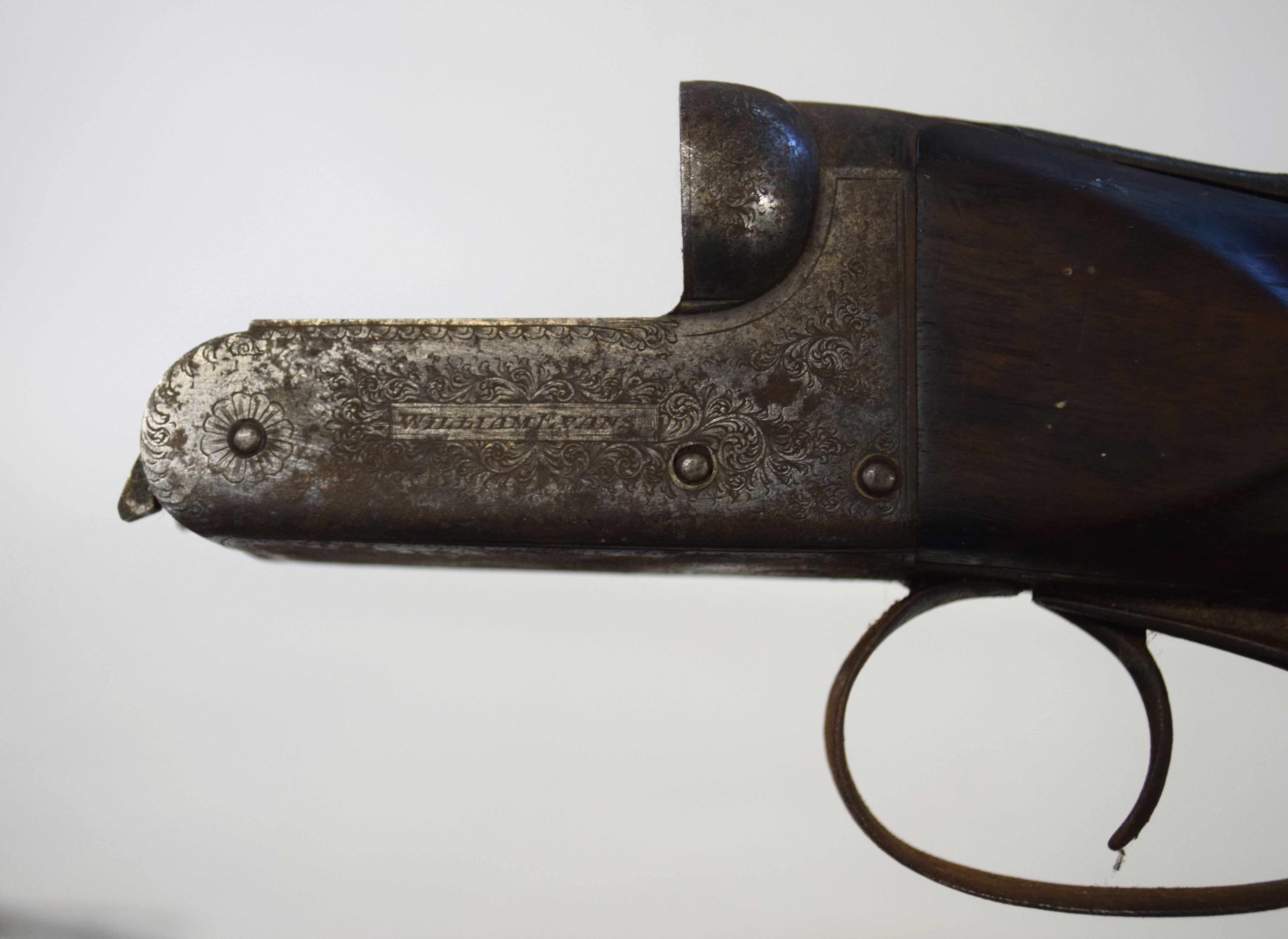 Stock and hand grip of a 20-bore side by side shotgun, made by "William Evans" (a/f) - Image 2 of 5