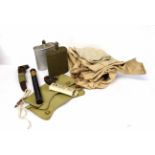 Quantity of military items to include British 20th century canteen, ARP canteen, military canister