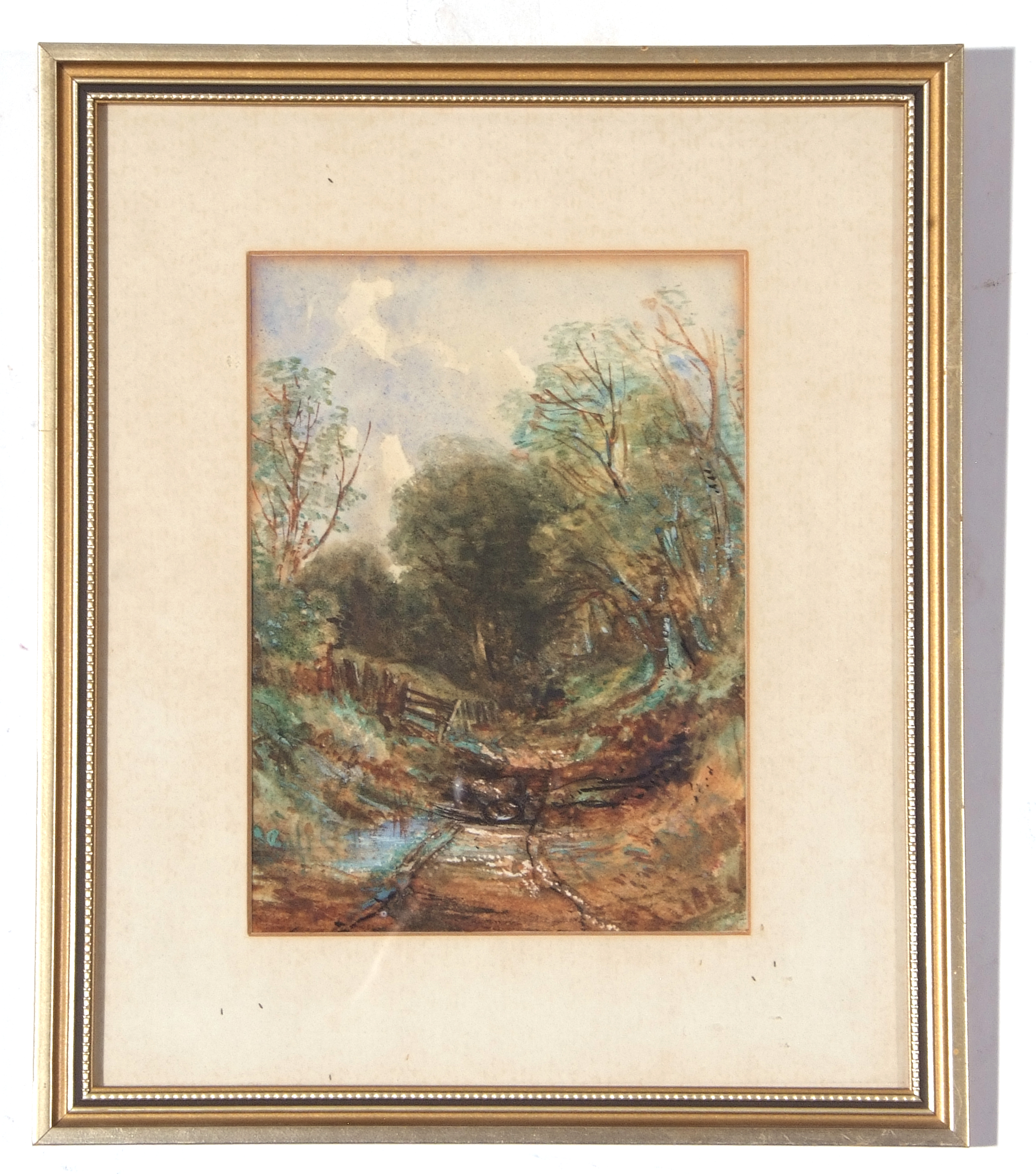 C19th British School, three small framed unsigned Watercolours, various sizes - Image 3 of 3