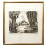 Graham Clarke, artists Proof, "Windmill, Rye" signed to margin, 15cm x 18cm, t/w "Papermill" 5/75,