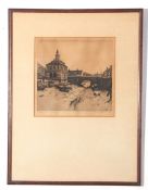 Alfred Blundell, Print signed in margin, Customs House, Kings Lynn, No. 75/200, 24 x 25cm