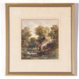 C19th British School, three small framed unsigned Watercolours, various sizes