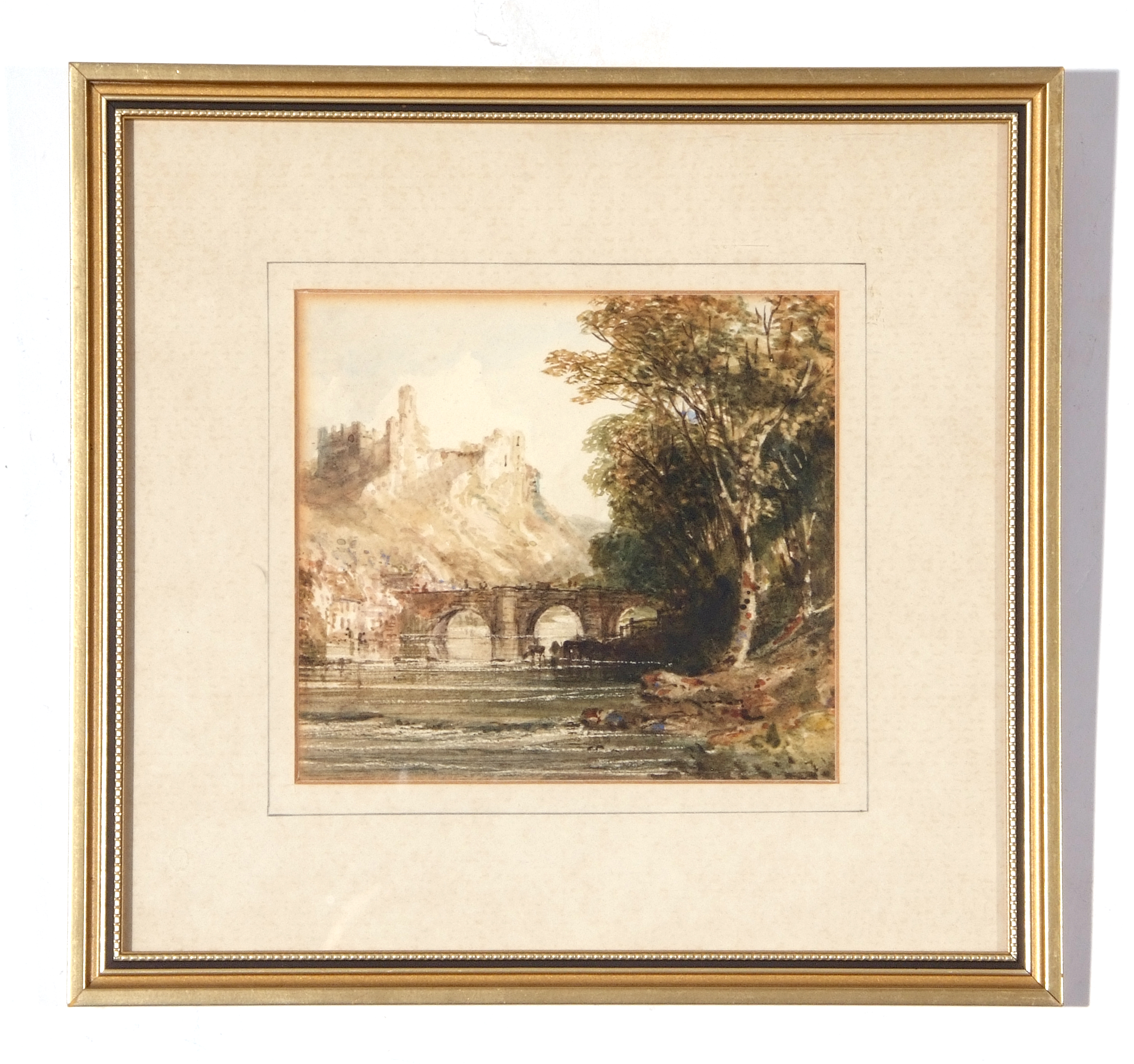 C19th British School, three small framed unsigned Watercolours, various sizes - Image 2 of 3