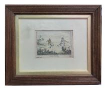 Two small Alken engravings, "Grouse Shooting" and "Duck Shooting", ea 10 x 13cm