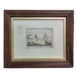 Two small Alken engravings, "Grouse Shooting" and "Duck Shooting", ea 10 x 13cm