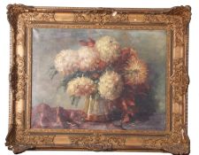 Late 19th/early 20th century English School, unsigned, oil on canvas – Still Life study of