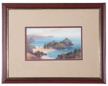 Harold Gordon, signed, Cornish coastal scene, 14 x 23cm