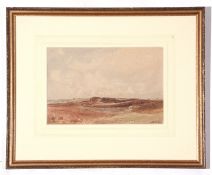 Oliver Hall, Moorland near Shap, watercolour, 23 x 35cm