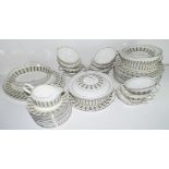 Group of dinner wares made by Wedgwood in a Susie Cooper design entitled "Persia" including 12