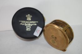 Hardy Bros salmon reel, marked J B Moscrops, patent Manchester, in original box