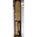 Modern example of Admiral Fitzroy's barometer in wooden case, published by The Heritage Collection
