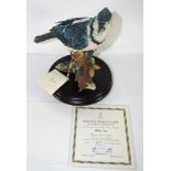 Kaiser porcelain limited edition model of a blue jay model number 120/1500 (with certificate)