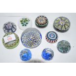 Group of paperweights, mainly Scottish, including by Peter McDougall and also a Seguso weight and